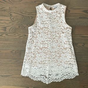 White lace top